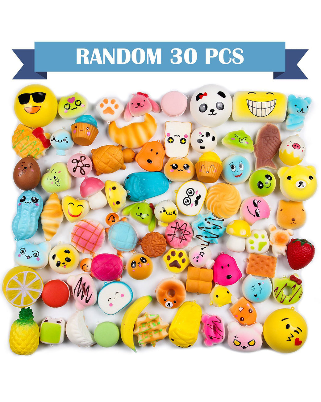 Random 30 pcs Squishies Cream